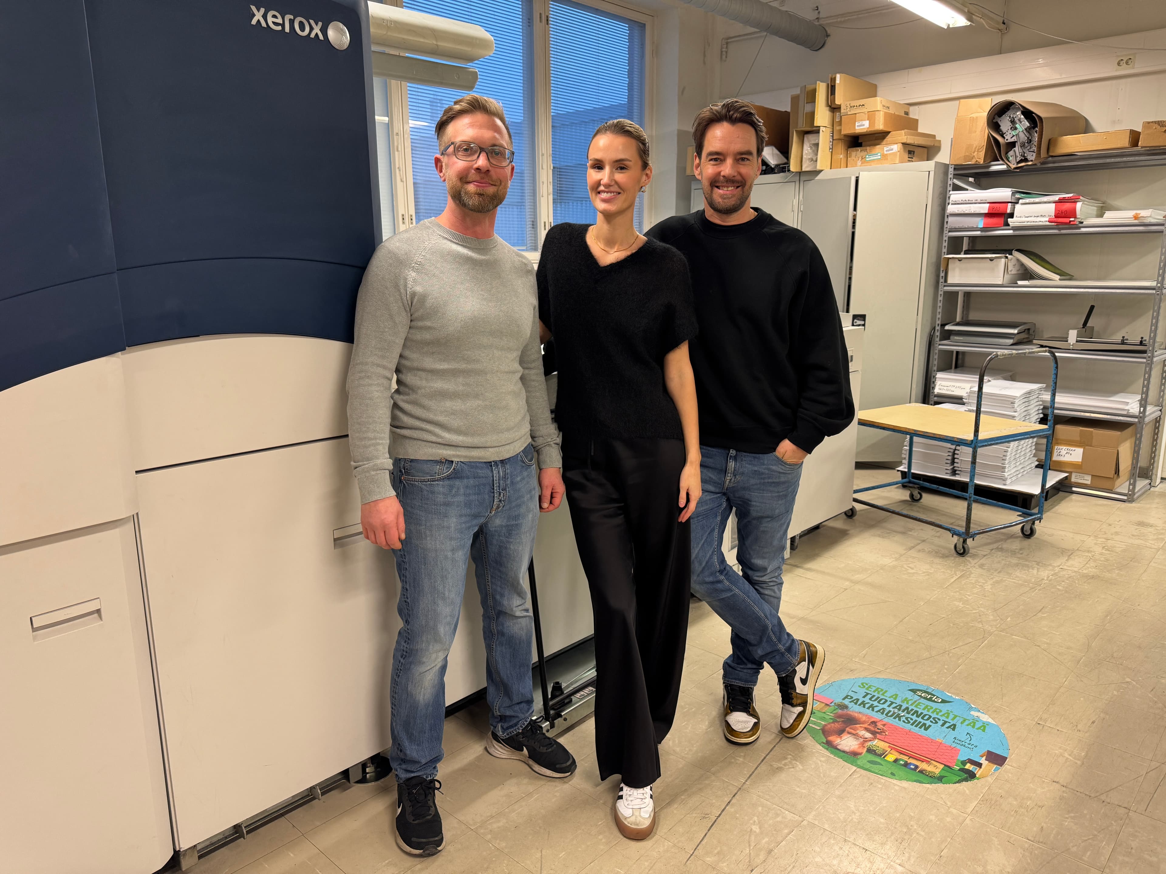 Satuni team visiting Printek factory